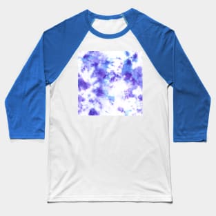 Purple Tie-Dye Spots Baseball T-Shirt